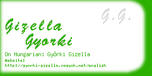 gizella gyorki business card